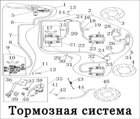 Схема квадроцикла стелс 300