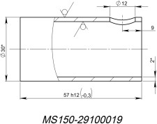 Втулка MS150-29100019, оцинк. снегоход Stels Капитан JU105183