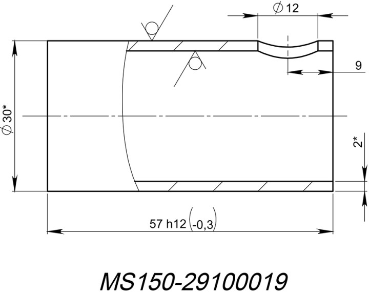 Втулка MS150-29100019, оцинк. снегоход Stels Капитан JU105183