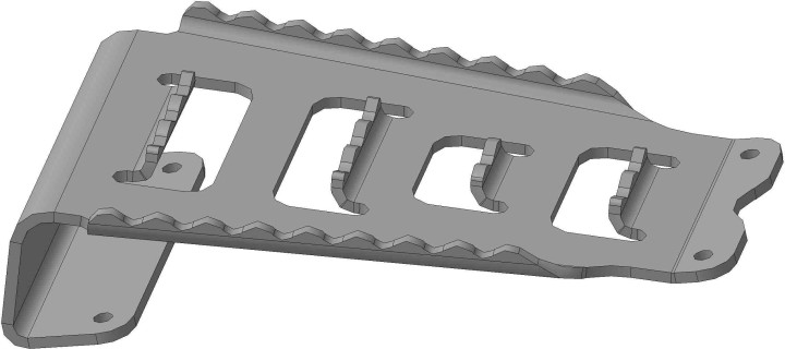 Подножка пассажира снегоход Stels Rosomaha Viking JU048012 JU097794 JU097920