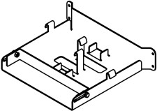 Сборка кронштейнов вертикальной установки двух аккумуляторов снегоход Stels JU088987