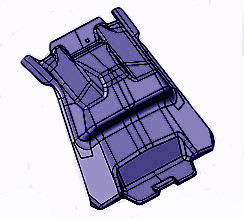 Щиток АКБ задний, синий снегоход Stels VITYAS LU104508 Щиток АКБ задний, синий снегоход Stels VITYAS LU104508