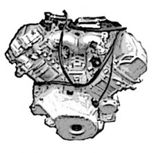 Двигатель для снегохода стелс 800 росомаха (odes) в сборе 800см3 (ОDS2U91MWI) 100000-800-0000