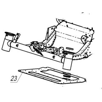 Усилитель нижний рамы снегоход Stels Stavr JU121967