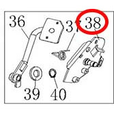 Накладка педали тормоза Stels ATV 300B 1.5.01.3020 LU019316