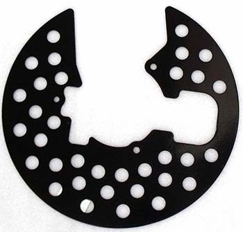 Щиток защитный переднего тормозного диска Stels Leopard 600\650 сталь 352302-102-0000 JU065362