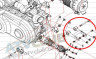Кронштейн крепления двигателя Stels 500 Kazuma C500-1001020 LU018117