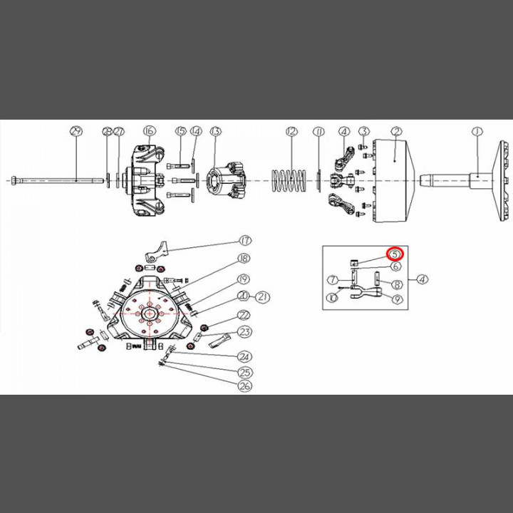 Роульс в сборе Снегоход Stels 2112A-T02-0001 не поставляется отдельно, идет в комплекте с LU075478