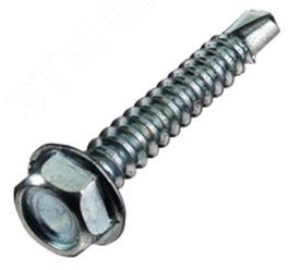 Саморез по металлу с шестигранной головкой с фланцем 5,5х40 DIN 7504K EP-00005211