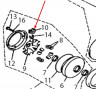 Вкладыш фигурной пластины слайдер вариатора Stels ATV 300B 2.3.10.2050 LU020087