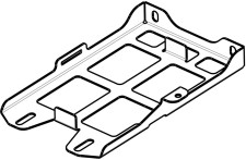 Кронштейн аккумулятора, окрашенный снегоход Stels Viking 2.0 JU117736