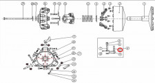 Ось грузика вариатора Снегоход Stels Rosomaha \ Viking 21123-T09-0000