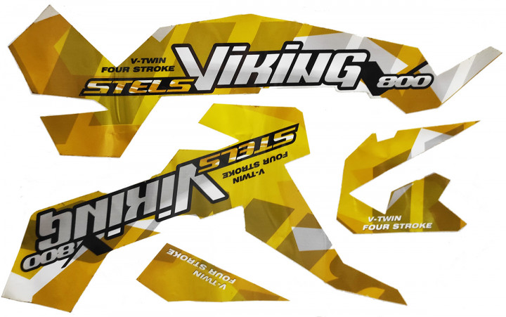 Наклейки из ПВХ самоклеющиеся снегоход Stels Viking LU081643 LU081542