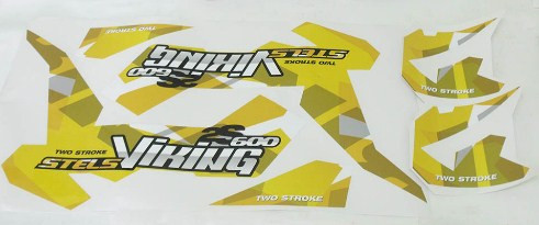 Наклейки из ПВХ самоклеющиеся снегоход Stels Viking LU081643 LU081542