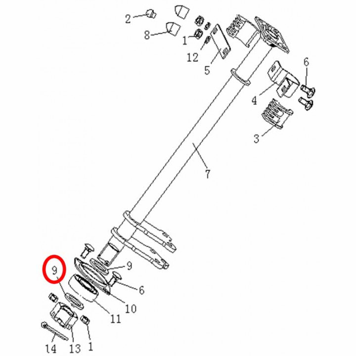 Шайба рулевой колонки 25мм Stels ATV 300B сталь 8.8.01.0250 LU019700