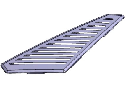 Решетка вентиляционная передняя левая снегоход Stels Viking LU072780