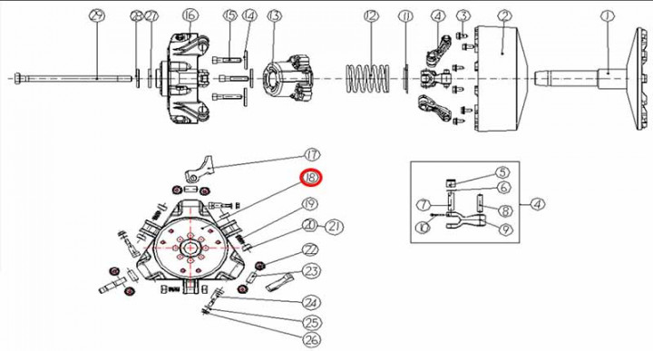Направляющая ролика грузика вариатора Снегоход Stels сталь 2115A-T09-0000 Направляющая ролика грузика вариатора Снегоход Stels сталь 2115A-T09-0000