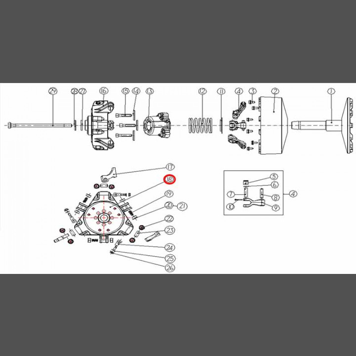 Направляющая ролика грузика вариатора Снегоход Stels сталь 2115A-T09-0000