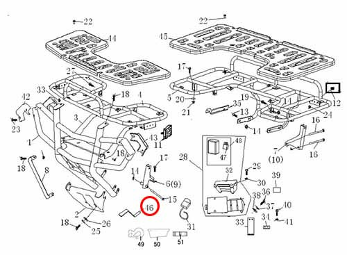 Кронштейн крепления выключателя лебедки Stels ATV 300B сталь 5.3.01.0380 LU019765 Кронштейн крепления выключателя лебедки Stels ATV 300B сталь 5.3.01.0380 LU019765