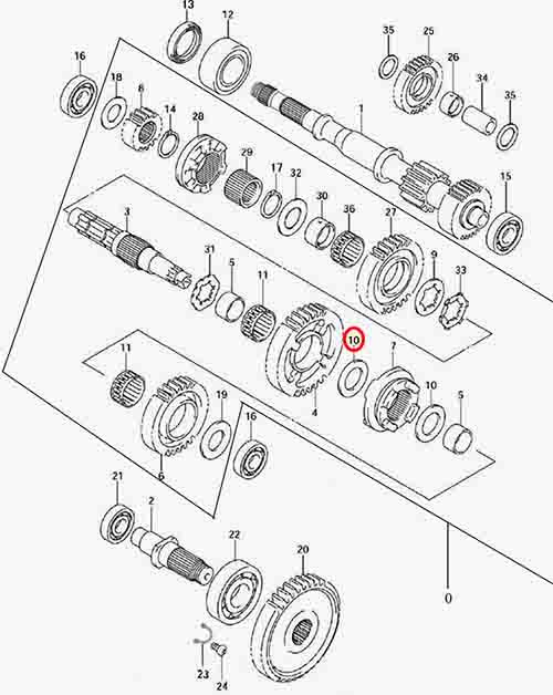 Шайба шестерни пониженной передачи Stels Leopard 600\650 172214-102-0000 LU071452
