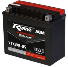 Аккумулятор 12V Rdrive 18,9Ач(20ч) 270А YTX20L-BS LU094342 175х85x155