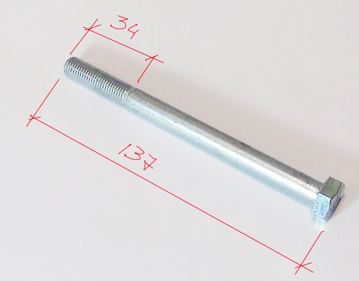 Болт M10x1,25x130 DIN 960-10P LU072027