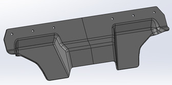 Упор брызговика, черный снегоход Stels VITYAS LU091743 Упор брызговика, черный снегоход Stels VITYAS LU091743