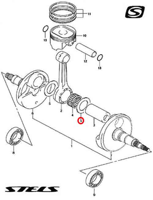 Шайба 37х55х1мм Stels Leopard сталь 9501-037-055-10 LU071467