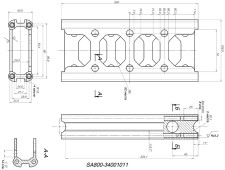 Опора руля SА800-34001011.окраш. (см.код - JU099182) снегоход Stels VITYAS JU106329