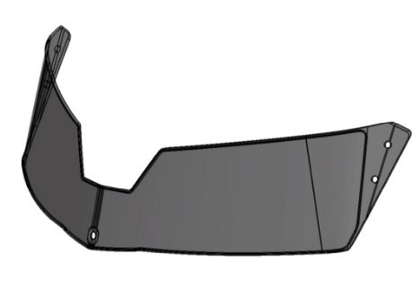 Стекло защитное фар снегоход Stels Viking LU072783