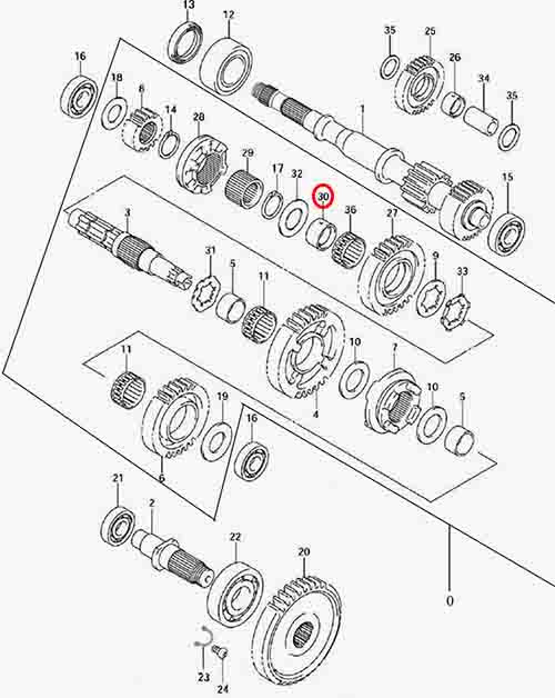 Втулка шестерни реверсивной передачи Stels Leopard 600\650 172222-102-0000 LU071407