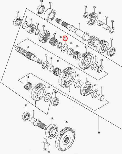 Шайба шестерни реверсивной передачи Stels Leopard 600\650 172226-102-0000 LU071457