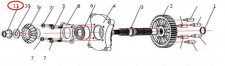 Гайка с фланцем самоконтрящаяся M16х1.5мм, сталь C250B-1700172 LU018278