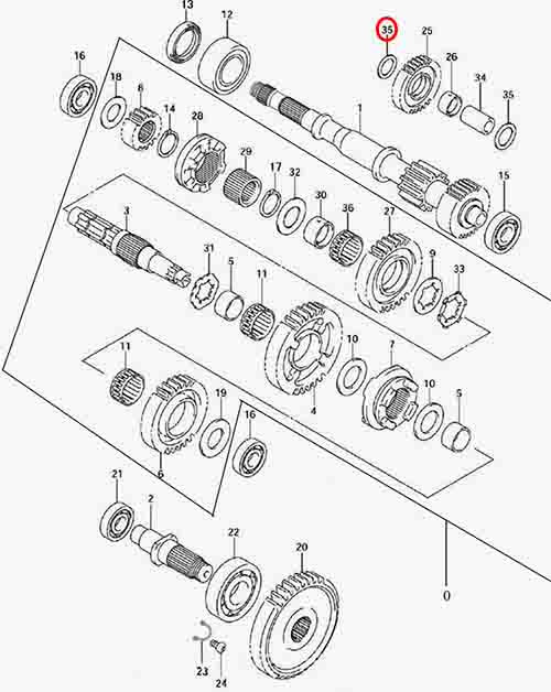 Шайба промежуточной шестерни реверсивной передачи Stels Leopard 600\650 171308-102-0000 LU071444
