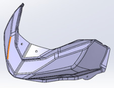 Визор фары, прозрачный глянцевый снегоход Stels VITYAS Ataman LU091721