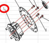 Фланец крепления переднего колеса под стальной диск с тормозным диском stels 500 k\gt LN001524 C500-2304110