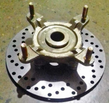 Фланец крепления переднего колеса под стальной диск с тормозным диском stels 500 k\gt LN001524 C500-2304110