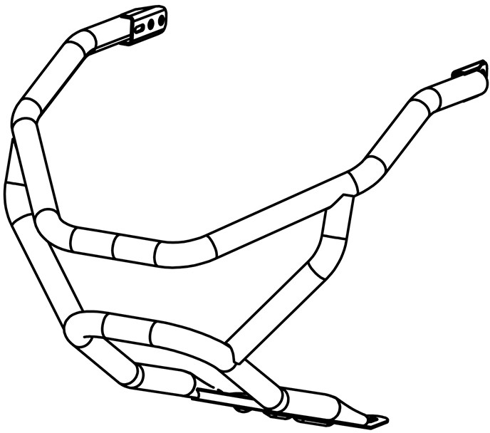 Бампер передний SА800-28030100.окраш. снегоход Stels VITYAS JU097118