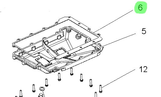 Прокладка поддона двигателя Polaris RZR900 5813518