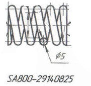 Пружина 5х27.5х40мм снегоход Stels Vityaz Ataman LU088484