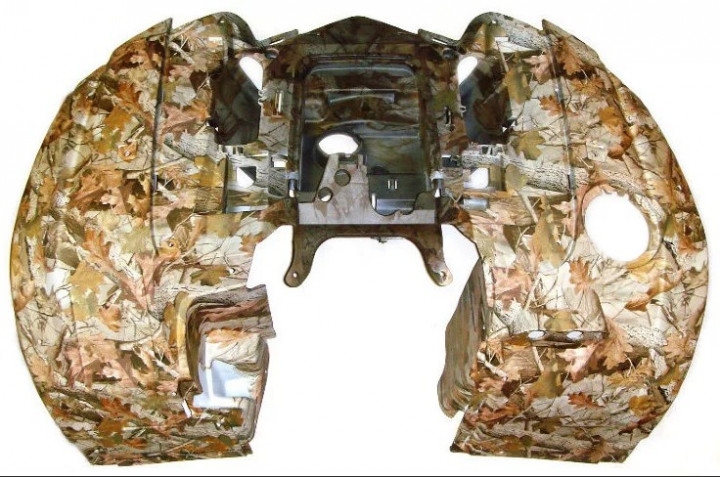 Щиток кузова облицовочный передний Stels Leopard камуфляж дубовый лист 840356-102-1600 LU080906 Щиток кузова облицовочный передний Stels Leopard камуфляж дубовый лист 840356-102-1600 LU080906