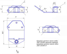 Кронштейн крепления зеркала в сборе Viking 2.0 левый JU099251