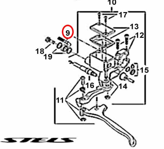 Шланг тормозной резина снегоход Stels LU042503