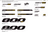 Комплект декоративных наклеек GUEPARD 800TE YELLOW LU102821   