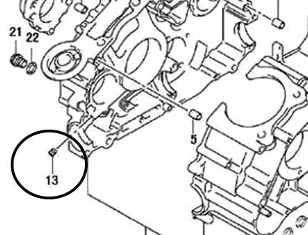 Заглушка канала маслосистемы Stels Leopard 600\650 102702-102-0000