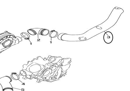 Патрубок выпускной вентиляции вариатора Стелс Леопард 600\650  РЕ (внутр.диаметр 65мм) 150508-102-0000 LU066974