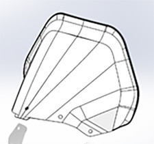 Стекло ветровое VITYAS Ataman в сборе SA800-52000200 JU108761