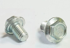 Болт с шестигранной головкой и фланцем M8x1,25x12 DIN 6921-88P, с насечкой JU080668