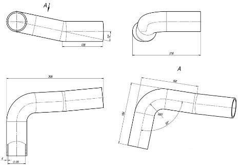 Патрубок впускной воздушного фильтра снегоход Stels Stavr 600см3 LU095397 Патрубок впускной воздушного фильтра снегоход Stels Stavr 600см3 LU095397