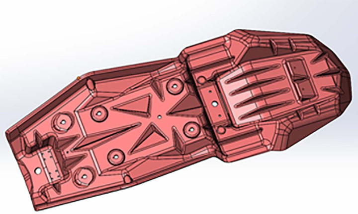 Основание седла водителя и пассажира, черный снегоход Stels VITYAS LU091965